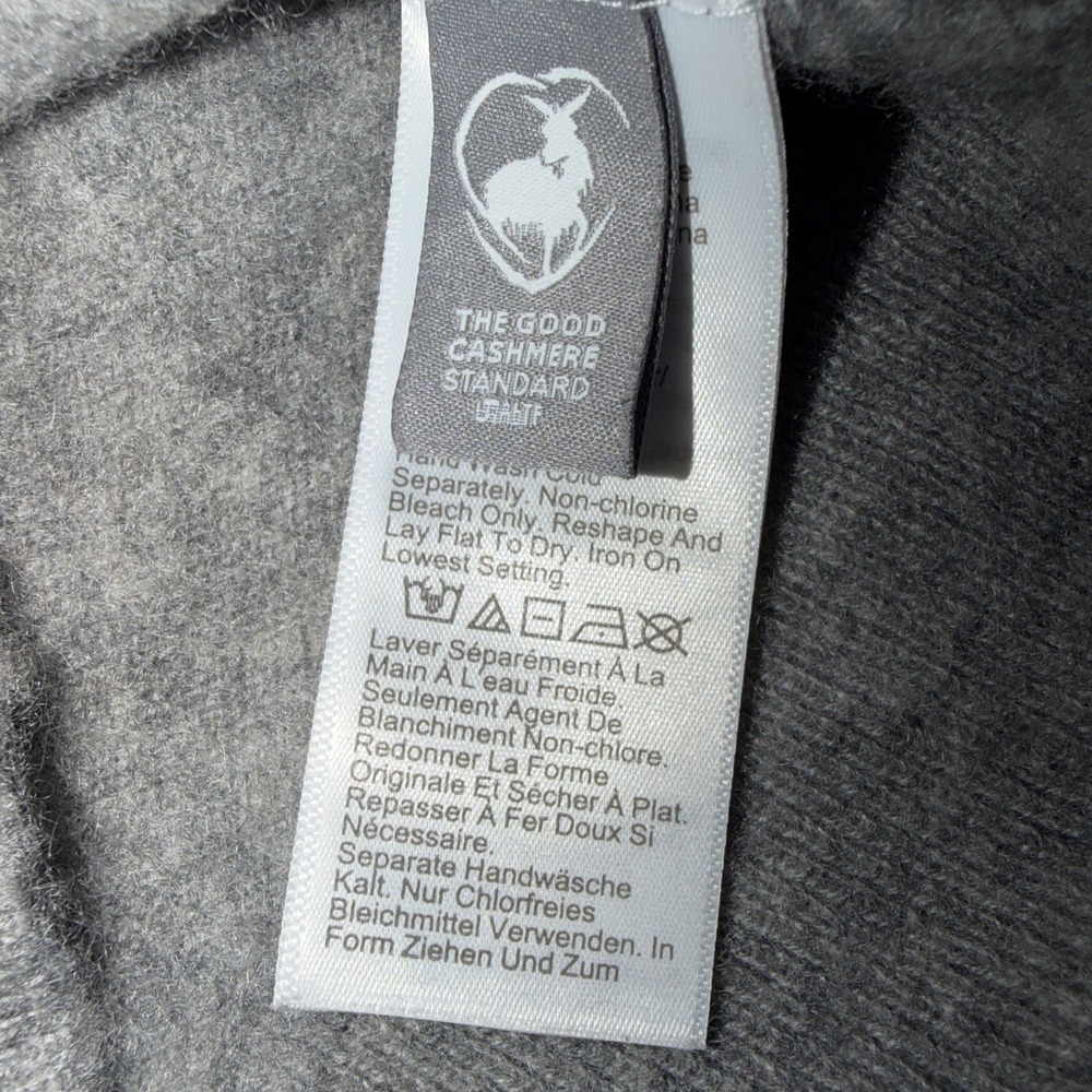 J. Crew Women's Cashmere Sweater Size Small Gray Minimalist Pullover Crew Neck - Picture 5 of 6